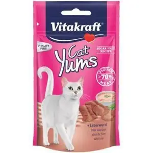 Влажные лакомства для кошек Vitakraft Kot Cat Yums печень 40 г — печёночный влажный снек