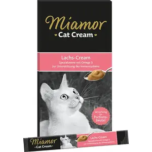Uzkoda pieaugušām kaķēm Miamor Cat Snack Laša 15 g — bez cukura