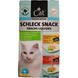 Wet Cat Food SATURN PETFOOD Bon Kot Budyń — Poultry, Liver & Salmon (pâté-style)