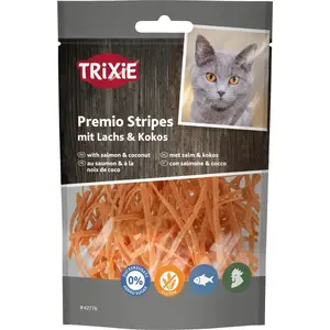 Лакомство для кошек Trixie Premio Stripes, лосось и кокос, 50 г