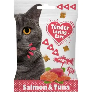 Лакомство для кошек Duvo+ Soft Cat Snack Salmon & Tuna 50 г — мягкие рыбные угощения