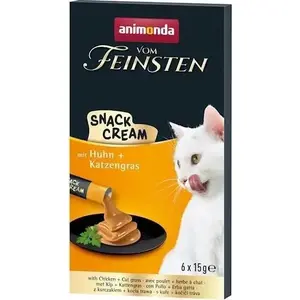 Корм для кошек Animonda KOT V.FEINSTEN Снэк Крем с курицей 6x15 г