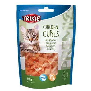Trixie TRIXIE PREMIO Chicken Cubes лакомство для кошек, взрослые, 50 г