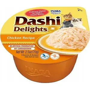 Лакомство для кошек Inaba Foods INABA Dashi Delights Курочка 70 г - пауч