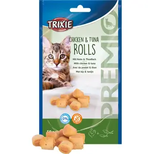 Trixie Premio Cat Snacks Poultry & Tuna 50 g — Adult cat treats, gluten-free, sugar-free