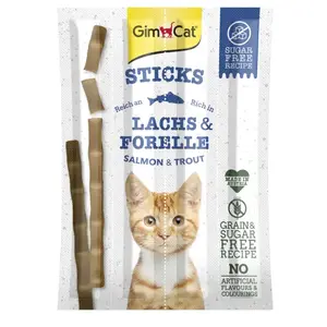 Gardums suņiem un kaķiem GimCat 400778 — lasis un forele, bez cukura, kucēniem/kaķēniem