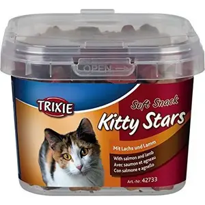 Cat treats Trixie TX-42733 — star-shaped salmon & lamb treats, 140 g