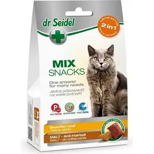 dr seidel KOT 2w1 кормовая добавка 50 г — уход за шерстью и предотвращение комков шерсти