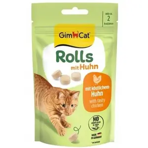 Kaķu gardums Gimborn GIMCAT ROLLS KURCZAK 40 g – vistas rullītis kaķiem