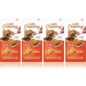 Влажное лакомство для кошек Catit CH-4511 Creamy Chicken, 4 шт в упаковке