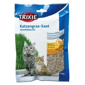 Trixie TRIXIE 4233 семена травы для кошек, 100 г, в подвесной коробке
