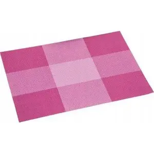 Plastic Placemat KESPER 43×29×0.1 cm, red check pattern