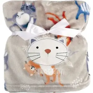 BabyMatex baby blanket 75 x 100 cm microfiber with Ricco RI6A embroidery