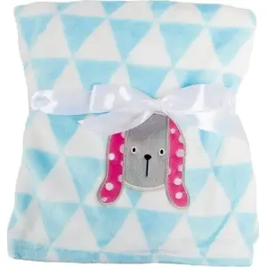 BabyMatex baby blanket Ricco RI7A, microfibre, embroidered, 75 x 100 cm