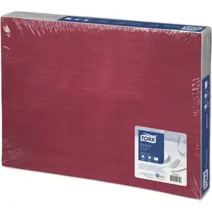 Paper Table Placemats Tork model 474503, burgundy, pack of 500