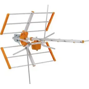 Outdoor TV Antenna Red Eagle Galaxy VIVA DVB-T with Bypass Amplifier for LTE VHF-UHF