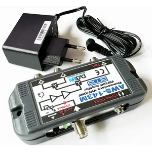Antenas pastiprinātājs AMS AWS-143M — zemes TV signāla pastiprinātājs (DVB-T/T2)