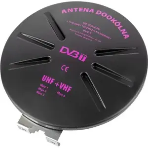 TV antena LP ANT0007 — DVB-T uztveršanai, omnidirekcionala, melna