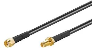 WLAN antenna extension cable GOOBAY 10 m with RP-SMA to RP-SMA connectors