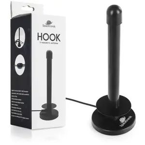 Антенна Spacetronik Hook — магнитная DVB‑T2 внутренняя антенна для цифрового эфирного ТВ