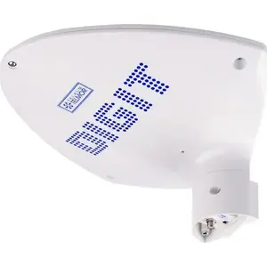 Outdoor Active Telkom-Telmor TV Antenna DIGIT 5G PROTECTED ANT0702 — white, amplified terrestrial DVB-T reception
