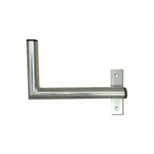 Antenas kronšteins Iskra K25O32P pie loga, labais montāžas, cinkots, garums 25 cm, diametrs 3,2 cm