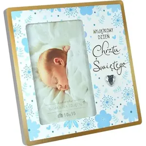 Photo frame KUKARTKA Moments RM-062 - christening design for baby boy