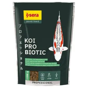 Корм для рыбы sera Koi Professional Probiotic 2,200 г — специальный рацион для карпов кои и прудовых карпов