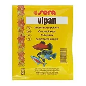 Fish food sera VIPAN TOREBKA 12 g — flake/pellet supplement, 12 g pouch