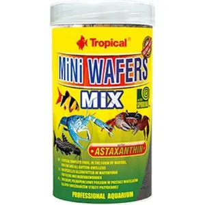 Fish Food Tropical MINI WAFERS MIX 250 ml - sinking wafer flakes for small to medium aquarium fish