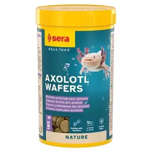 Sera Axolotl Wafers корм для аксолотлей, базовые вафли, 250 мл (105 г), для аксолотлей от 12 см
