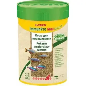 Корм для рыб sera ImmunPro Mini Nature 100 мл — медленно тонущий корм для рыб до 4 см