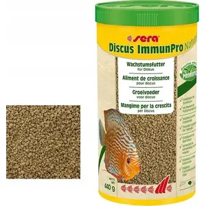 Корм для рыб sera Discus ImmunPro Nature 1 000 мл — полнорационный рацион для дискусов и цихлид
