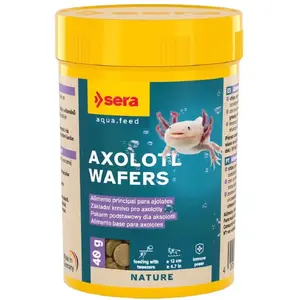 Sera Axolotl Wafers корм для аксолотлей — базовые чипсы, 100 мл (40 г) для аксолотлей свыше 12 см