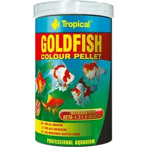 Корм для рыб Tropical Goldfish Colours пеллеты 1000 мл / 360 г