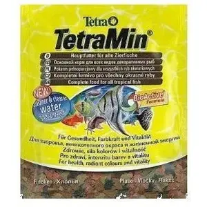 Fish food Tetra TetraMin 12 g sachet – complete flake feed for tropical fish, 12 g