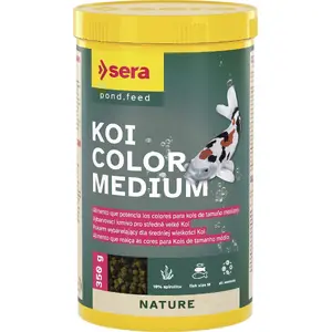Корм для рыб sera Koi Color Medium 1 000 мл гранулы — основной корм для кои