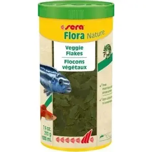 Корм для рыб хлопья sera Flora Nature* 250 мл — премиум корм для тропических и пресноводных рыб