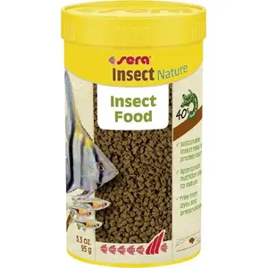 Жидкий корм Sera Insect Nature 250 мл — основной корм с белком насекомых для аквариумных рыб