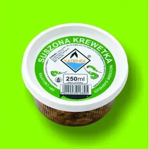 Dried Shrimp Fish Food Katrinex Krewetka 250 ml jar for aquarium and pond feeding