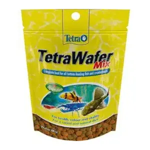 Zivju barība Tetra TetraWafer Mix 15 g maisiņš – vāfera tipa grimstošs maisījums dibenē dzīvojošām un kopdzīves zivīm
