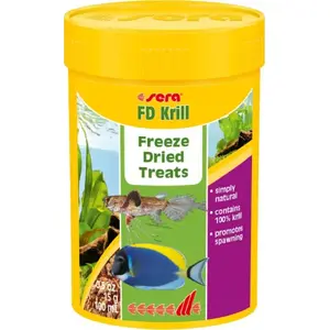 Жидкий корм для рыб sera Przysmak FD Krill 100 ml — лиофилизированный криль для декоративных аквариумных рыб