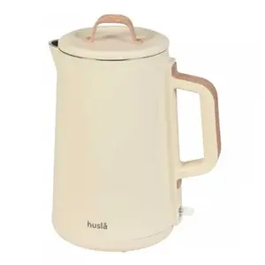 Electric kettle Husla model 73919, 1.5 L capacity, cream