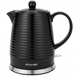 Ceramic electric kettle No name model KAMI-CZ-003-88, 1.2 L, 1200 W, gray