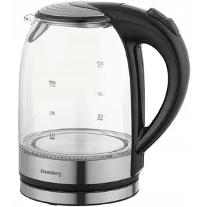Electric kettle Klausberg KB-7886 Black — compact electric water kettle