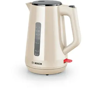 Электрический чайник Bosch MyMoment 1,7 л 3000 Вт бежевый, пластик, индикатор уровня воды