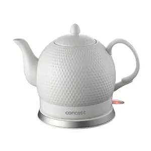 Electric kettle Concept Solution RK0050 — 1.2 L, 1000 W, ceramic housing, cordless, white