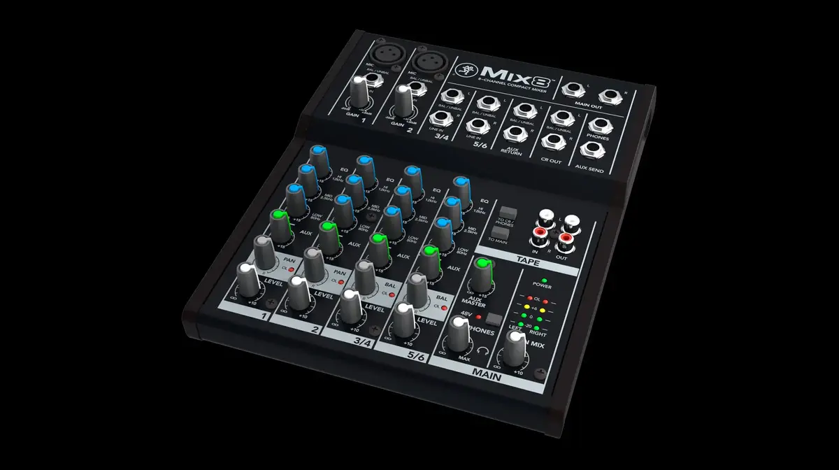 Mixer Mackie Mix8 — 8-channel analog mixer Photo 2