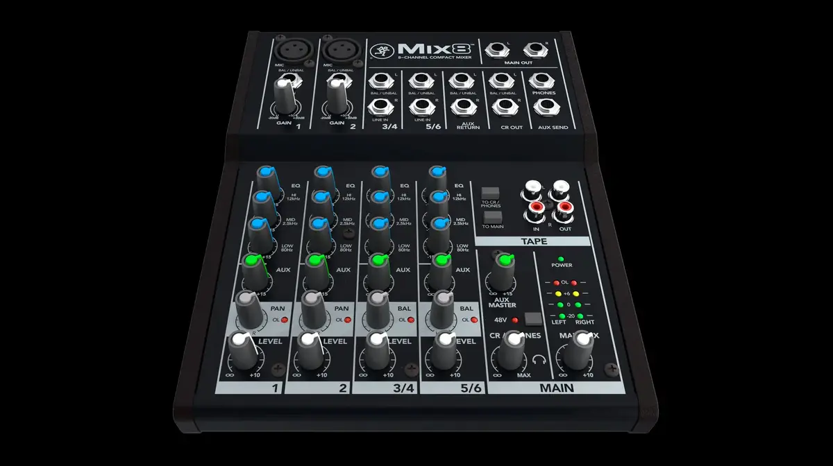 Mixer Mackie Mix8 — 8-channel analog mixer Photo 4
