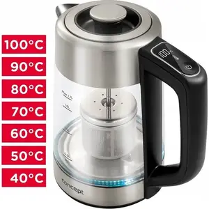 Elektriskais tējkanna Concept Solution RK4190 — sudraba, modelis RK4190